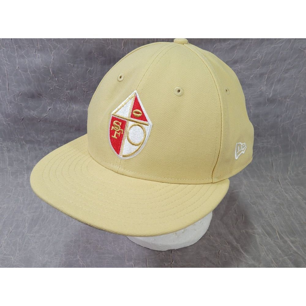 RARE San Francisco 49ers New Era 59Fifty 75th Anniversary Sand Khaki‎ 7 3/4 Cap